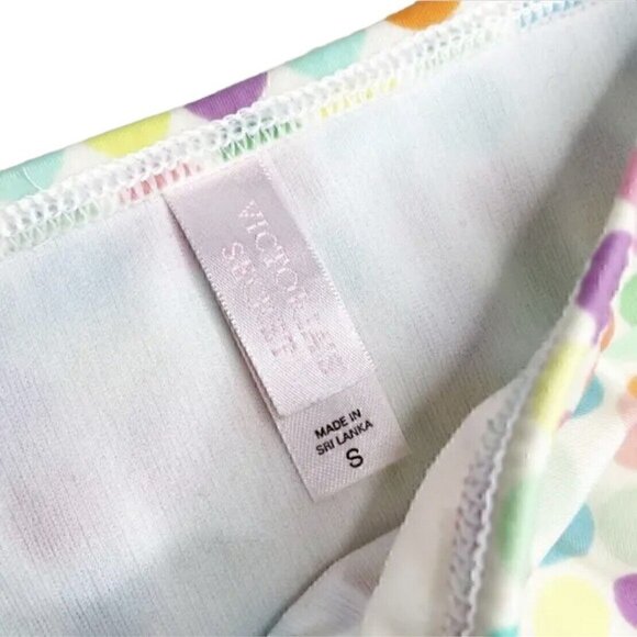 Victoria'a Secret Polka Dot Side Tie Bottoms Sz S - Picture 4 of 4